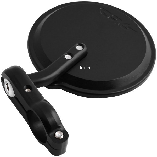 バーエンド ミラー 3インチラウンド 黒(左)