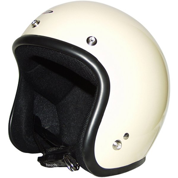 ジェットヘルメット ソリッド パールアイボリー フリーサイズ