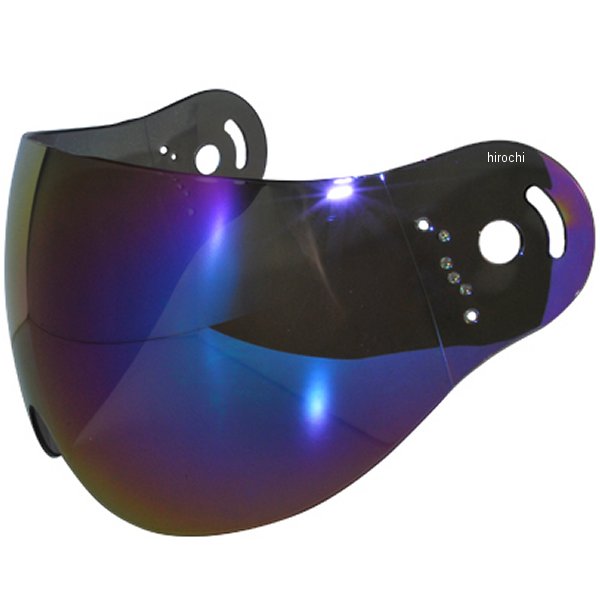 ミラーシールド パイロットジェットヘルメット 用 レインボー フリーサイズ (ショート)