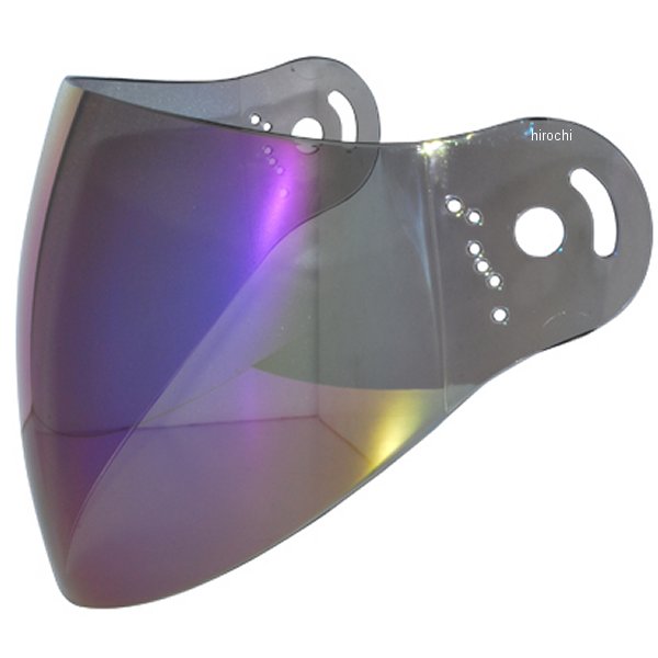 ミラーシールド パイロットジェットヘルメット 用 レインボー フリーサイズ (ロング)