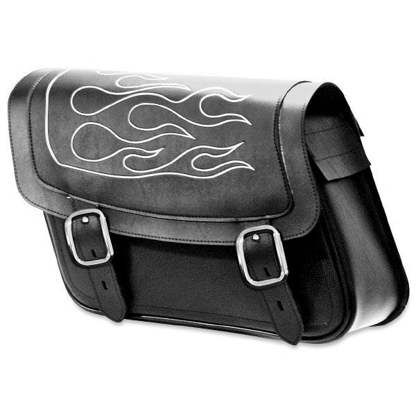 『セール特価』 サドルバッグ フレイム シルバー (左右ペア) ミディアム