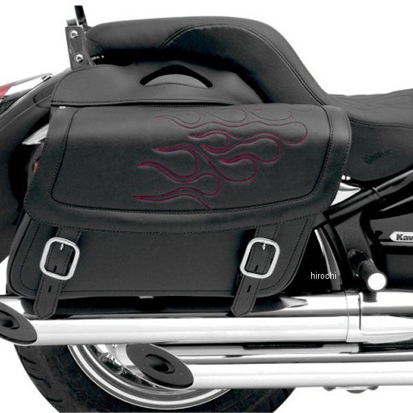 『セール特価』 サドルバッグ フレイム ダークレッド (左右ペア) ジャンボ