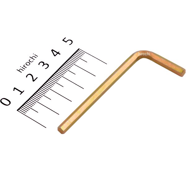 6角 L型 ロング レンチ ゴールド ミリサイズ 4mm