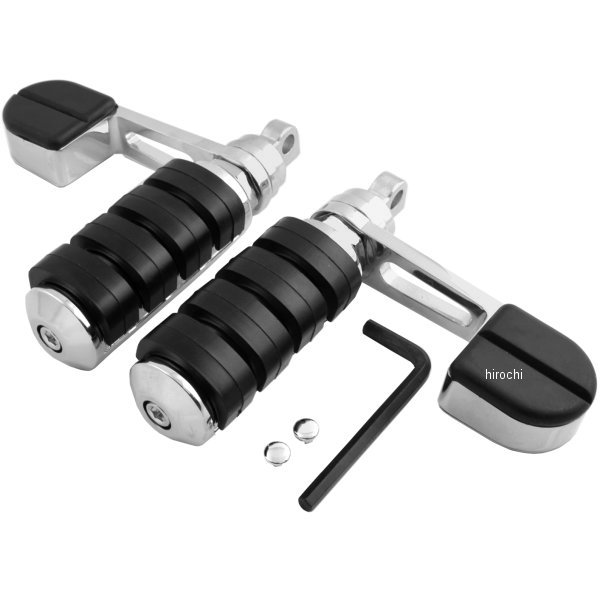 フットペグとヒールレスト スターラップ ISO ラージ