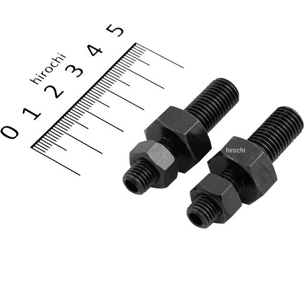 フレームマウントアダプター 10mm(M10) ウインカー用 黒 (左右ペア)