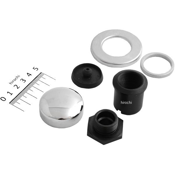 Machine ステム ボルト キット カバー付き 57年-78年 XL クローム