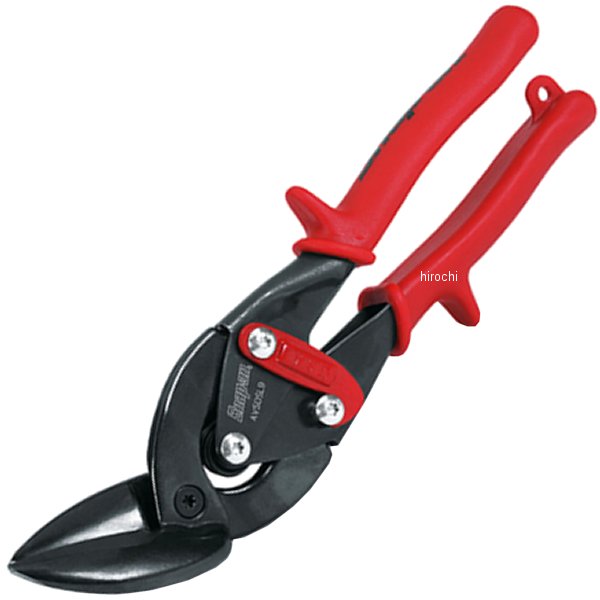 金切り鋏 オフセット ジョー 左利き レッド ハンドル