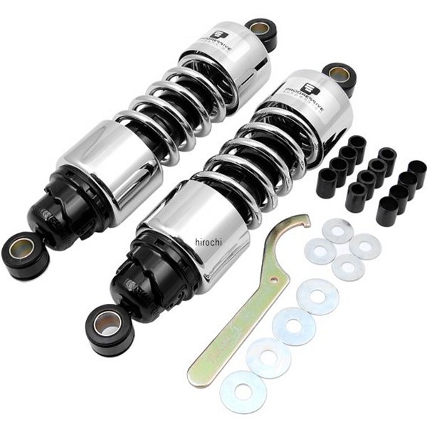 ショック 標準硬さ 412 84年-09年 ホンダ、カワサキ、スズキ 292mm クローム