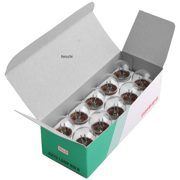 ノーマルバルブ 12V23/8W 小型ランプ改造用 ウインカー/ポジション球 (クリア) 1箱 (10個入り)