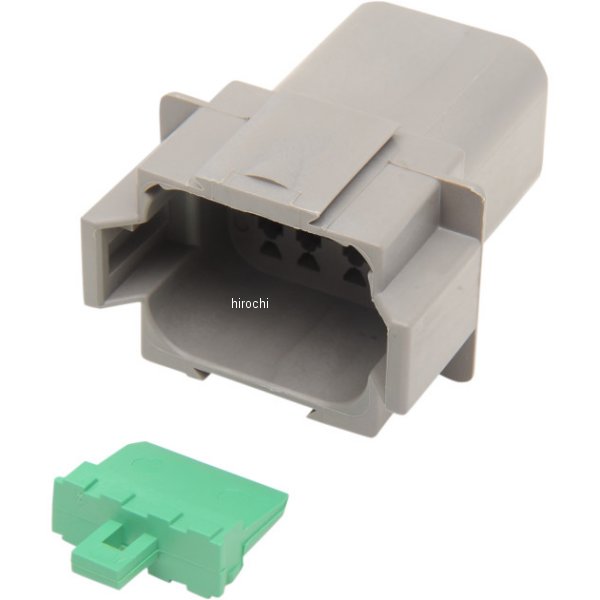 ドイツコネクター レセプタクル(メス) 8ピン 72128-94GY グレー