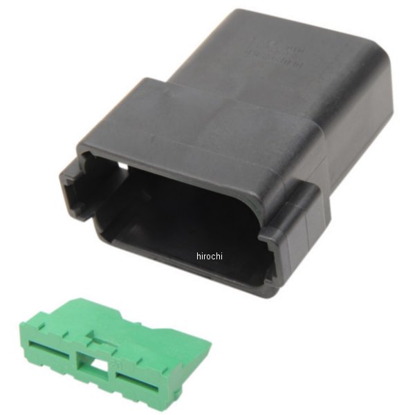 ドイツコネクター レセプタクル(メス) 12ピン 72109-94BK 黒