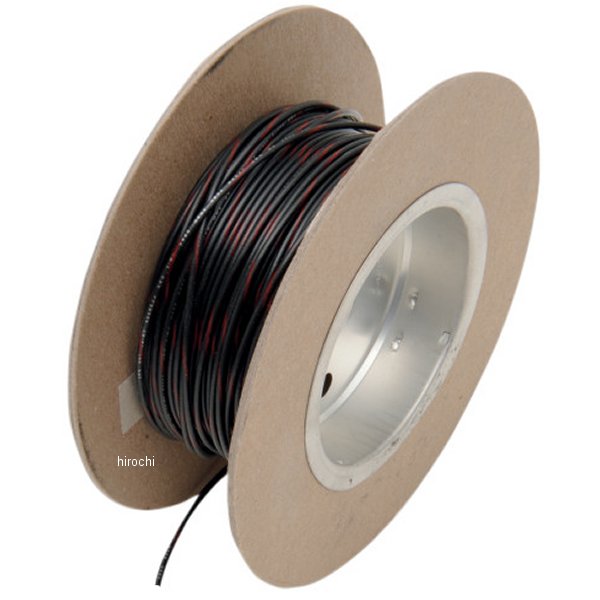 ワイヤー 18GA 100フィート(30m) 黒/赤