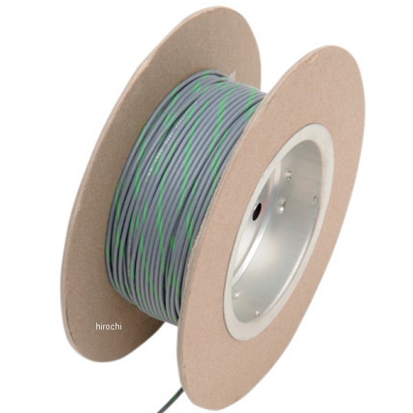 ワイヤー 18ゲージ 100フィート(30m) グレー/グリーン
