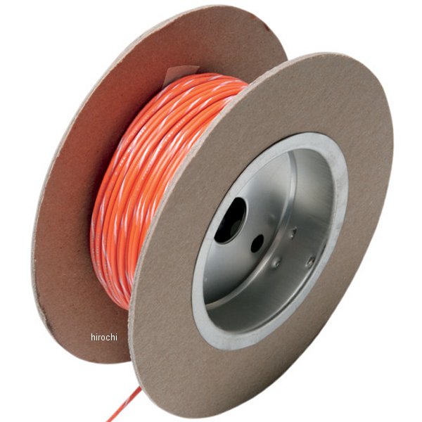 ワイヤー 18ゲージ 100フィート(30m) オレンジ/白