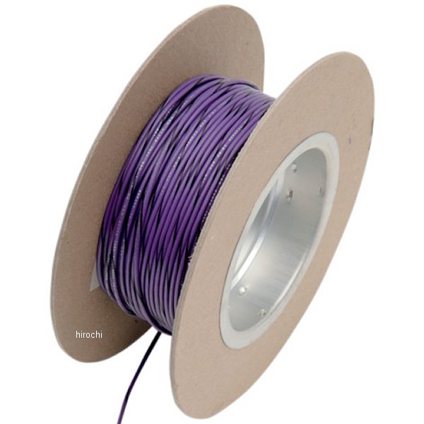 ワイヤー 18ゲージ 100フィート(30m) バイオレット/黒