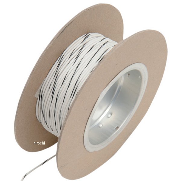 ワイヤー 18ゲージ 100フィート(30m) 白/黒