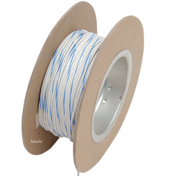 ワイヤー 18ゲージ 100フィート(30m) 白/青