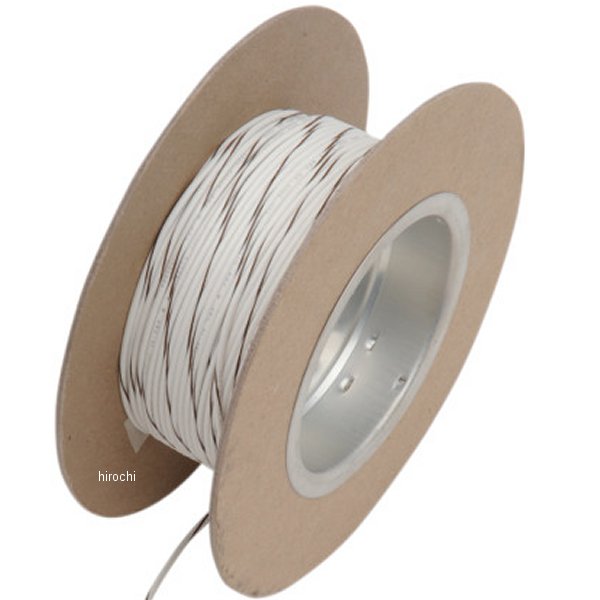 ワイヤー 18ゲージ 100フィート(30m) 白/ブラウン