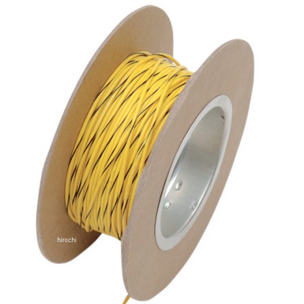 ワイヤー 18GA 100フィート(30m) 黄/黒