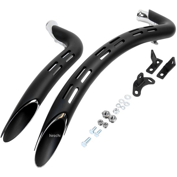 フルエキゾースト ラジアルスイープ 86年-17年 ソフテイル クローム/黒