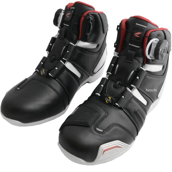 ドライマスター ボア ライディングシューズ 黒/白 25.5cm