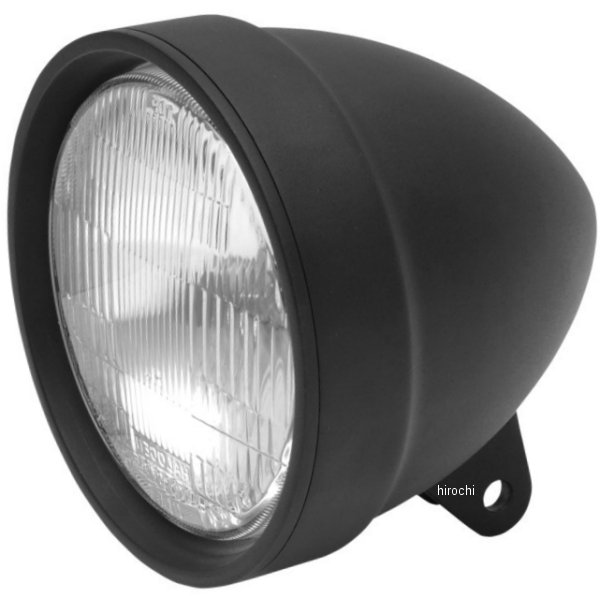 ヘッドライト 5.75インチ H-4 マットブラック