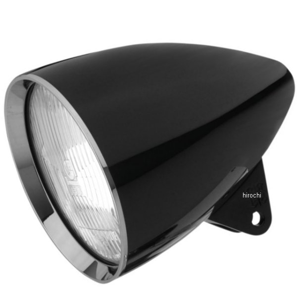 ヘッドライト 5.75インチ ハウジングのみ コンクールロケット 黒