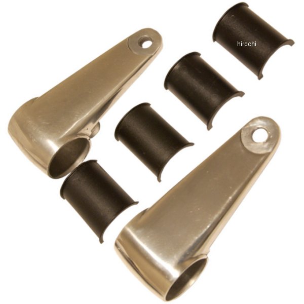 ヘッドライト サイドマウント ブラケット (左右ペア) ポリッシュ