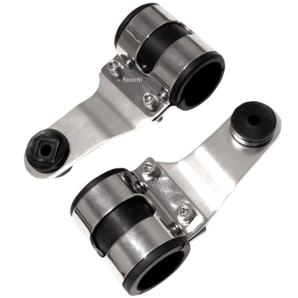 ヘッドライト サイドマウント ブラケット (左右ペア) クローム