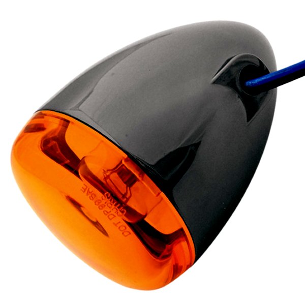 ウインカー リア 中空ステムマウント ダブル球仕様 黒/アンバー