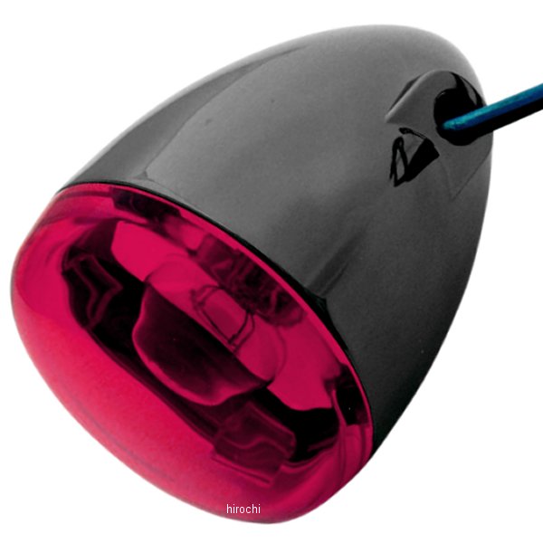 ウインカー リア 中空ステムマウント ダブル球仕様 黒/赤