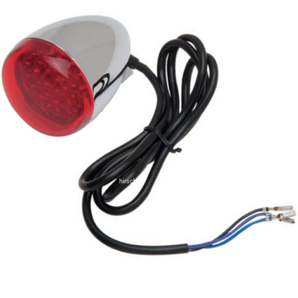 LEDウインカー ステムマウント クローム/赤