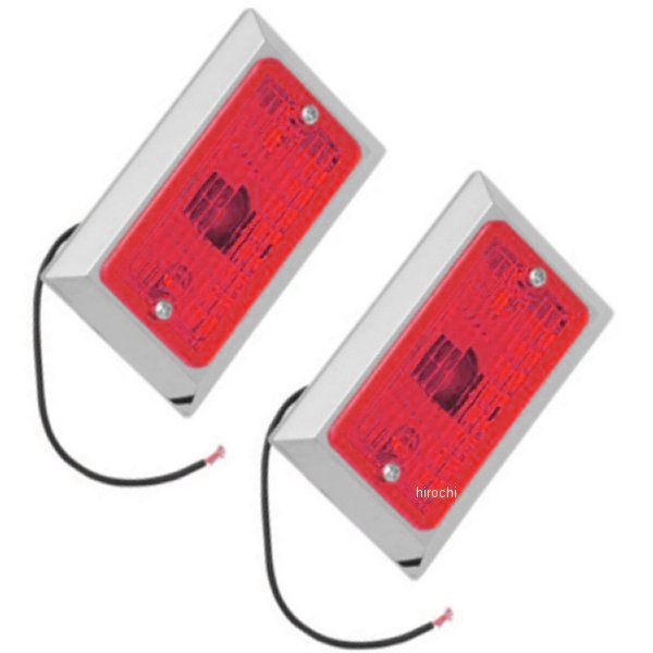 ウインカー スクエア シングル球 赤 (左右ペア)