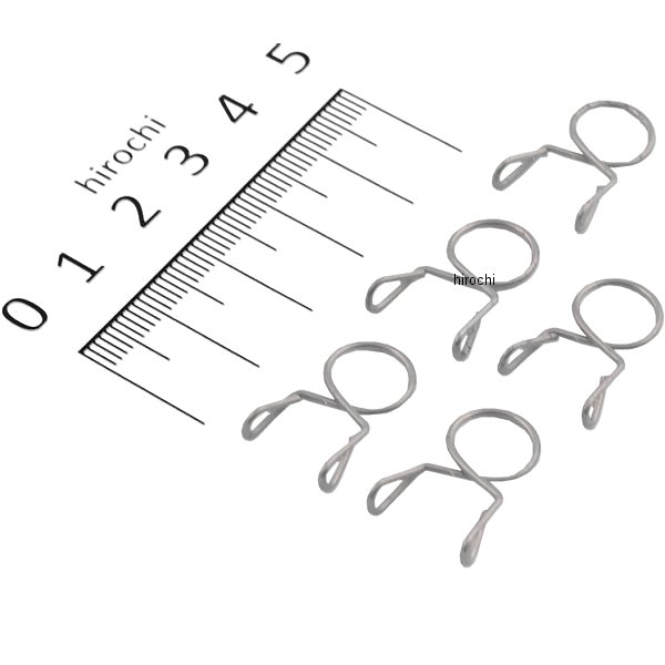 ホースクリップ Bタイプ 9ミリ 5個 ステンレス