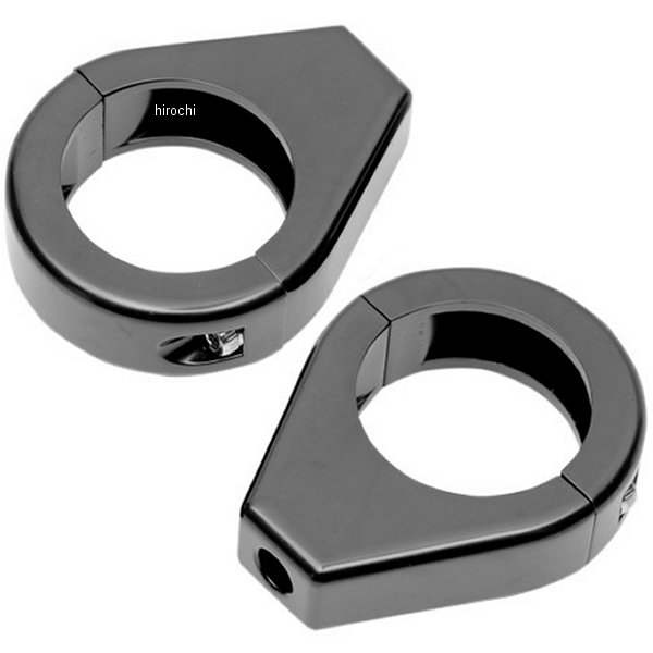 ウインカー フォーク クランプ 39mm (左右ペア) 黒