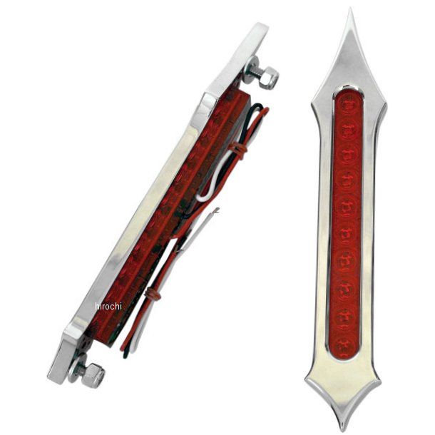 LED サドルパック用 トライバル スロット 赤レンズ/クローム