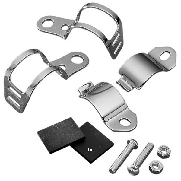 ウインカー取付金具 フォーク用 35mm-39mm (左右ペア)