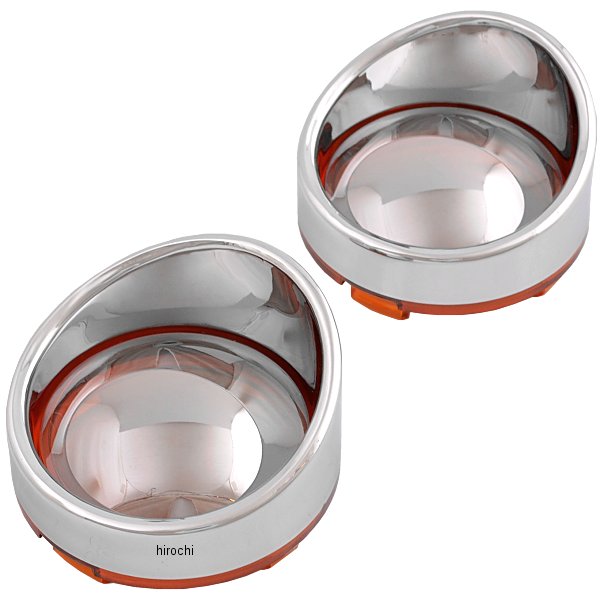 ウインカーベゼル ブレットバイザー アンバー/ミラー (左右ペア)