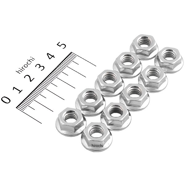 ガードナーウェスコット ナット フランジ 5/16"-18 クローム 並目 (10個入り)