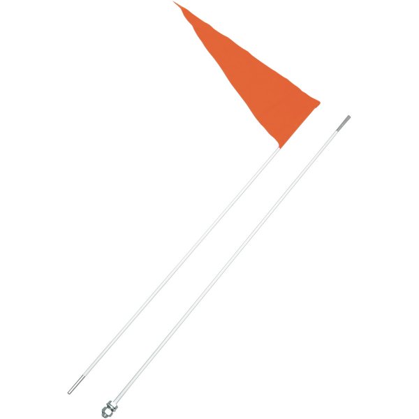 7 フラグ 旗キット オレンジ/白ポール 1.8m (2段)
