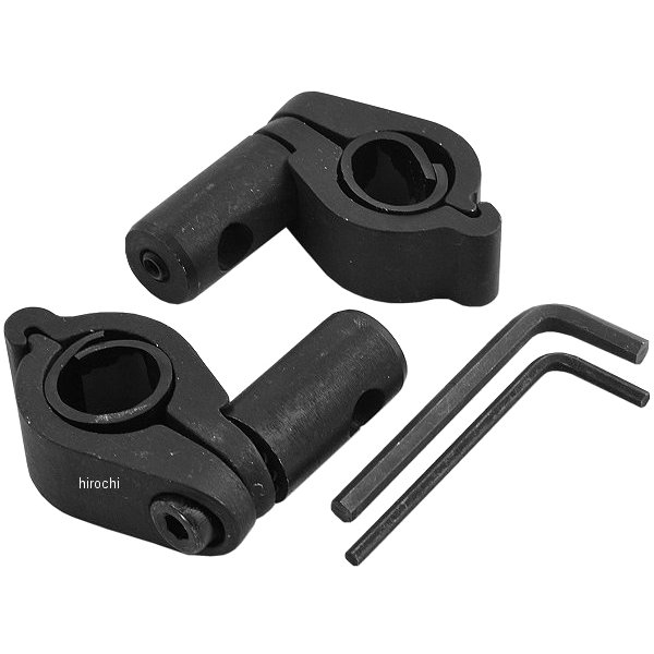 補修シールド取付クランプ インチハンドルバー用 黒