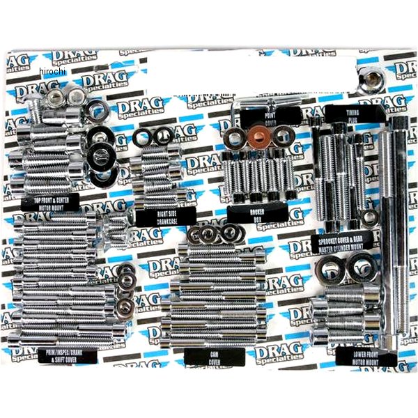 ボルトキット エンジン全体 91年-03年 XL クローム/ローレット