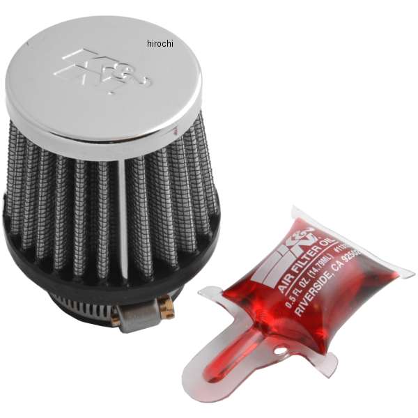 エアフィルター ラウンド テーパー クロームトップ 35φ スーパーカブ、JAZZ