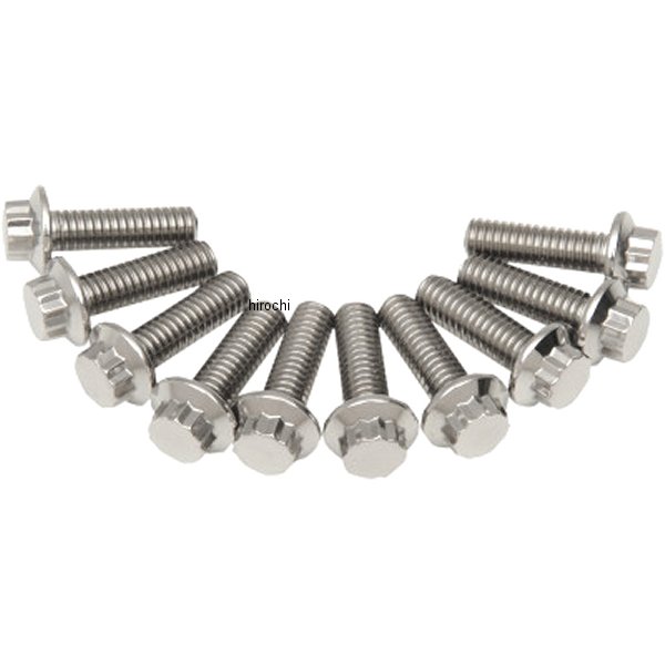 【セール特価】 ボルト 12角 5/16"-18 x 1インチ(25mm) ポリッシュ (10個入り)