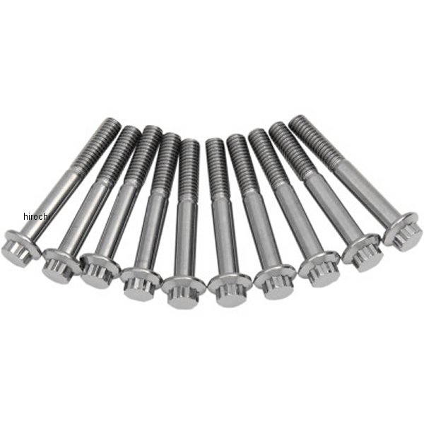 【セール特価】 ボルト 12角 5/16"-18 x 2.25インチ(57mm) ポリッシュ (10個入り)