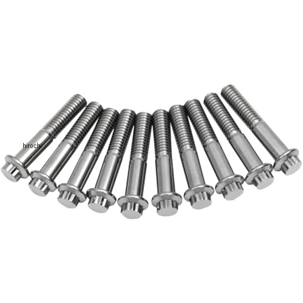 【セール特価】 ボルト 12角 3/8"-16 x 2インチ(51mm) ポリッシュ (10個入り)