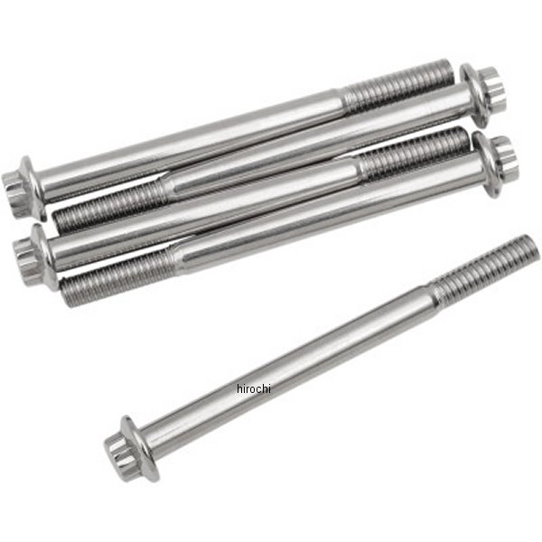 ボルト 12角 5/16"-18 x 3.75インチ(95mm) ポリッシュ (5個入り)