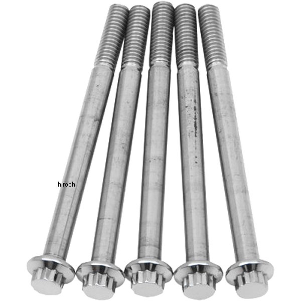 【セール特価】 ボルト 12角 5/16"-18 x 4インチ(102mm) ポリッシュ (5個入り)