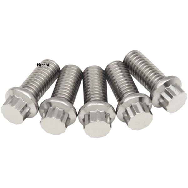 【セール特価】 ボルト 12角 7/16-14 x 1インチ(25mm) ポリッシュ (5個入り)