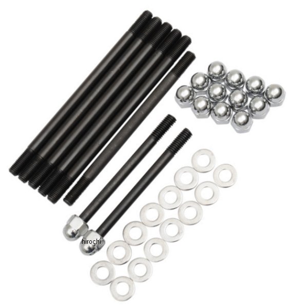 Machine ボルト/ドングリナット エンジンケース 79年-99年 クローム